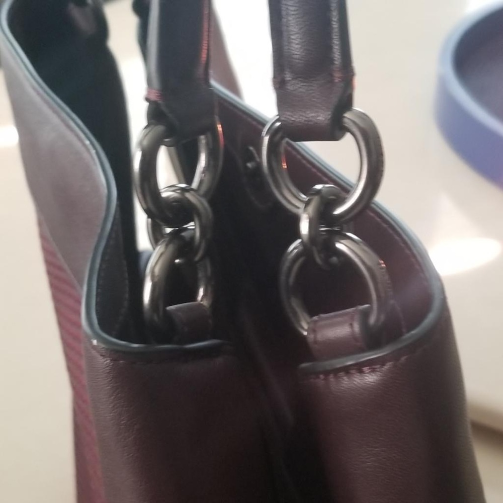 COACH LEXY SHOULDER BAG IN LEGACY JACQUARD PURSE - Picture 9 of 10